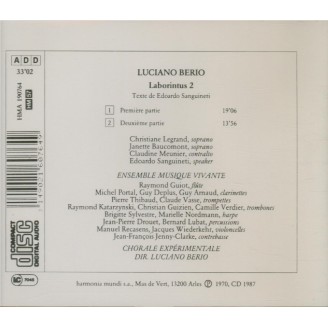 BERIO - Ensemble Musiqu - Laborintus 2